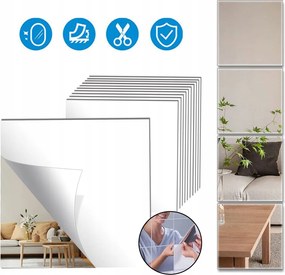 32X Öntapadós Hd Tükör, Rugalmas Tükörfólia, Fali Tükör