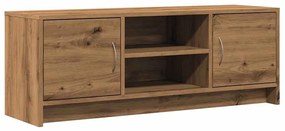 kézműves tölgy színű szerelt fa TV-szekrény 102x30x37,5 cm
