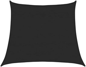vidaXL fekete trapéz alakú HDPE napvitorla 160 g/m² 4/5x4 m