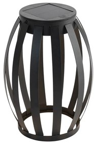 Kültéri asztali lámpa fekete 3 fokozatú fényerő-szabályozóval, napelemes és újratölthető - Sheldon