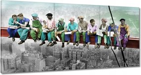 Vászonkép 180x90 Munkások a gerendán Színes