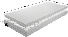 Matrac, hab, 194x90 cm, BE ELISSE