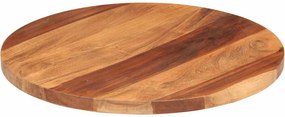 vidaXL kerek tömör akácfa asztallap 25-27 mm 50 cm