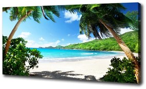 Vászon nyomtatás Seychelles strand oc-61515092