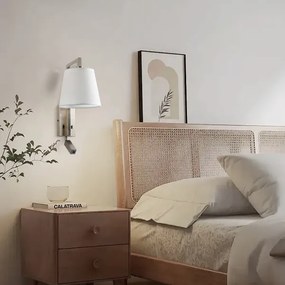 Brilagi - LED Fali lámpa RAYA 1xE14/40W/230V + LED/3W fehér/matt króm