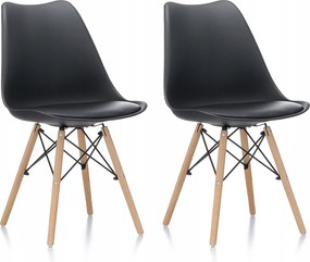 Aga 2x Étkezőszék MR2035 Fekete