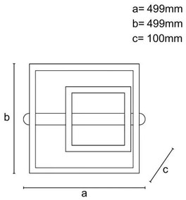 Fényerőszabályozható LED mennyezeti lámpatest LED/95W/230V 3000-6500K + távirányító