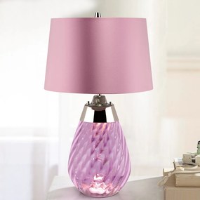 Elstead glamour modern asztali lámpa lena small rózsaszín elslena-tl-s-plum