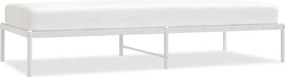 vidaXL fehér fém ágykeret 90x200 cm