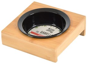 Bambusz tálka állvánnyal kutyáknak ø 12 cm – Love Story