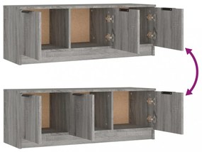szürke sonoma színű szerelt fa TV-szekrény 102 x 35 x 36,5 cm