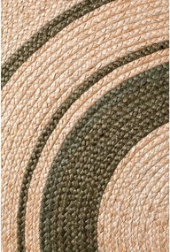 Natúr színű kétoldalas-kézi szövésű juta kerek szőnyeg ø 150 cm Basil – Hanse Home