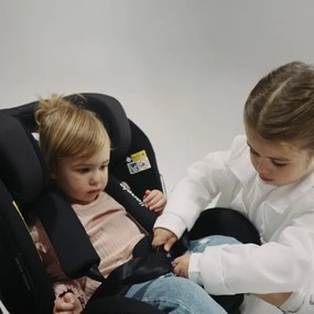 Lionelo -Forgatható autósülés alappal ANTOON PLUS i-Size 40-105 cm Fekete ónix