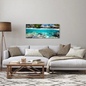 Tengerpart a trópusi szigeten képe (120x50 cm)