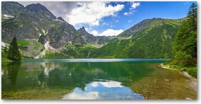 Fotó üvegkép Tengeri szem Tátra 140x70