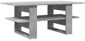 Betonszürke szerelt fa dohányzóasztal 102 x 55 x 42 cm