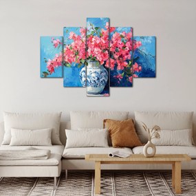 Kép - Váza rózsaszín virágokkal (150x105 cm)