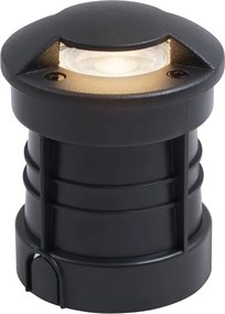 6 darabos modern fekete talajba süllyeszthető spotlámpa készlet GU10 50mm 2-fény effektus IP65 - Cellar