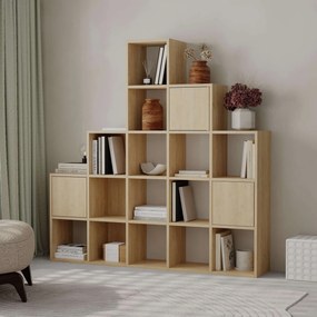 könyvespolc Paleo - Sapphire, Oak