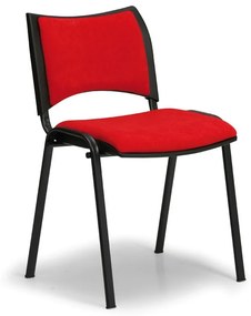 SMART konferencia szék - fekete lábak, piros