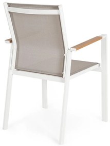 Fehér fém kerti szék szett 4 db-os Heta – Bizzotto