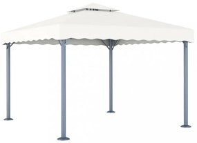 krémszínű alumíniumpavilon 300 x 300 cm