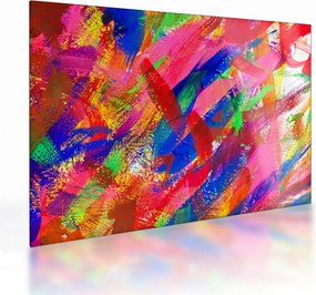 Kép - Színes absztrakció (üvegen) (70x50 cm)