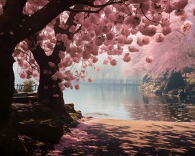 Poszter 50x40cm Sakura nyugalom