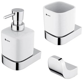 NIMCO NK készlet-31K-26 - Szappan adagoló, fogkefe állvány és fali kampó NIKAU