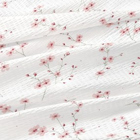 Goldea krepp ágyneműhuzat - cseresznyevirágok 140 x 200 és 70 x 90 cm