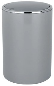WENKO 22562100 - INCA szemetes 18,5x25,5 cm szürke/fényes króm