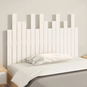 fehér tömör fenyőfa fali fejtámla 108 x 3 x 80 cm