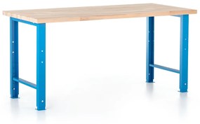 Állítható magasságú műhelyasztal Basic, 170 x 80 cm, kék - ral 5012