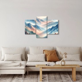 Kép - Akvarell hegyek (90x60 cm)