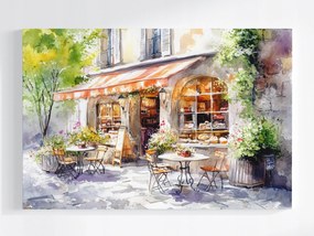 Vászonkép Canvas Város Pékség Kávézó Kilátás 120x80