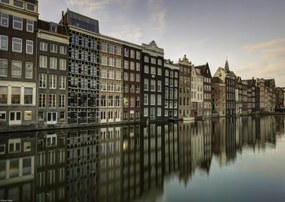 Poszter 42x29,7cm Csatorna Amszterdam városon keresztül 7, Assaf Frank