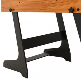 világosbarna összecsukható csocsóasztal 121 x 61 x 80 cm