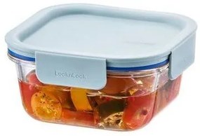 LOCKnLOCK CLEAR Négyzet alakú ételtároló, 500 ml, menta, 500 ml