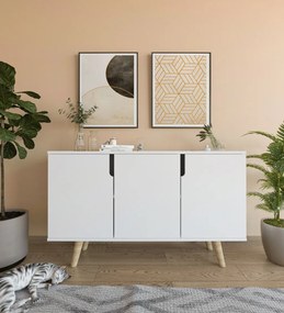 Verona komód, fehér, 120 cm