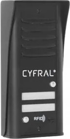 Kültéri analóg panel Cyfral 2 férőhelyes Cosmo R2 Fekete