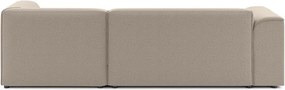 Világosbarna sarokkanapé (jobb oldali-heverő résszel) Merid – Ropez