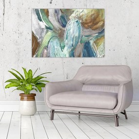 Kép - Absztrakt figurás festészet (90x60 cm)