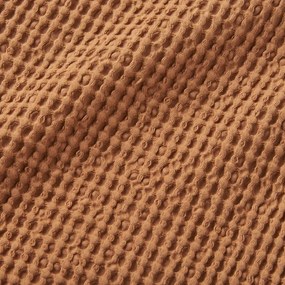 Barna pamut takaró 150x200 cm Jaipur Chunky Waffle – Pineapple Elephant