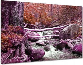 Vászonkép 100x70 Lila zuhatag