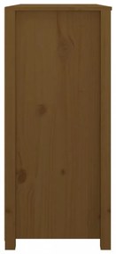 mézbarna tömör fenyőfa kisszekrény 100 x 40 x 90 cm