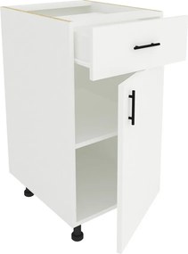 Benita 1 fiókos Alsó konyhaszekrény Fehér 40x50x80 cm