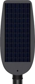 LED dimmelhető napelemes utcai lámpa érzékelővel VENICE 100W/6000 mAh IP65 fekete + távirányító