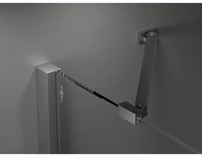 Mexen Velar Duo, tolózuhanyajtó nyitáshoz 180 cm, 8 mm átlátszó üveg, polírozott grafit, 871-180-000-02-95