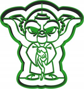 Star Wars kekszformázó Old Yoda