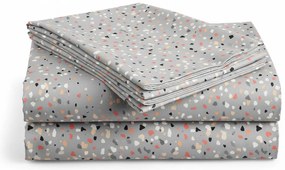 Pamut lepedő gyerekágyra PINTURA szürke 110x160 cm